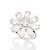 MAXI ANEL FLOR PRATA 925 COM ZIRCÔNIAS ROMMANEL 810213 - Imagem 2