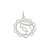 PINGENTE PRATA 925 NOSSA SENHORA APARECIDA. MED 2,6CM ROMMANEL 840063 - Imagem 1