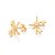 BRINCO BRILHOS FOLHEADO A OURO COM ZIRCÔNIAS. MED 1,5CM ROMMANEL 527262 - Imagem 2