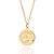 PINGENTE MEDALHA ESTRELA DOS DESEJOS FOLHEADO A OURO COM ZIRCÔNIAS. MED 3,2CM ROMMANEL 542795 - Imagem 2
