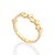 ANEL SKINNY PÓ DE ESTRELAS FOLHEADO A OURO ROMMANEL 513447 - Imagem 2