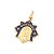 PINGENTE ASHA DREAMER FOLHEADO A OURO COM RESINA AZUL ESCURO. MED 3,1CM ROMMANEL 542798 - Imagem 1