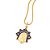 PINGENTE ASHA DREAMER FOLHEADO A OURO COM RESINA AZUL ESCURO. MED 3,1CM ROMMANEL 542798 - Imagem 2