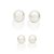 KIT BRINCOS FOLHEADO A OURO PÉROLAS ROMMANEL 527245 - Imagem 2