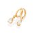 ARGOLA FOLHEADO A OURO COM ZIRCÔNIA. MED 2,2CM ROMMANEL 527237 - Imagem 2
