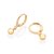 ARGOLA FOLHEADO A OURO COM ESFERAS PENDURADAS. MED 2,1CM ROMMANEL 527257 - Imagem 2