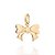 PINGENTE LAÇO FOLHEADO A OURO. MED 1,9CM ROMMANEL 542792 - Imagem 1