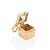 PINGENTE FOLHEADO A OURO CAIXA DE BAILARINA COM ESPELHO. MED 2CM ROMMANEL 542800 - Imagem 2