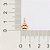 PINGENTE FOLHEADO A OURO PATA DE PET. MED 1,4CM ROMMANEL 542767 - Imagem 3