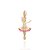 PINGENTE FOLHEADO A OURO BAILARINA COM ZIRCÔNIA ROSA. MED 2,7CM ROMMANEL 542784 - Imagem 1
