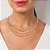 COLAR TRIPLO FOLHEADO A OURO COM PÉROLAS E ESFERAS. MED 45CM ROMMANEL 532508 - Imagem 3