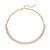 GARGANTILHA CHOCKER FOLHEADO A OURO COM ZIRCÔNIAS. MED 40CM ROMMANEL 532509 - Imagem 1