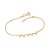 PULSEIRA FOLHEADO A OURO ESPÍRITO SANTO. MED 19CM ROMMANEL 552132 - Imagem 1