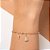 PULSEIRA INFANTIL FOLHEADO A OURO CRUZ COM NOSSA SENHORA APARECIDA. MED 16CM ROMMANEL 552133 - Imagem 3