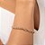 PULSEIRA GROSSA FOLHEADO A OURO ELOS OVAIS. MED 19CM ROMMANEL 552134 - Imagem 3