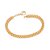 PULSEIRA FOLHEADO A OURO ELOS DUPLOS. MED 18/20CM ROMMANEL 552135 - Imagem 1