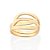 ANEL FOLHEADO A OURO ENTRELAÇADO ROMMANEL 513450 - Imagem 1