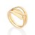 ANEL FOLHEADO A OURO ENTRELAÇADO ROMMANEL 513450 - Imagem 2