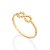 ANEL SKINNY FOLHEADO A OURO INFINITO ROMMANEL 513430 - Imagem 2
