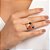 MAXI ANEL FOLHEADO A OURO COM CRISTAIS COLORIDOS ROMMANEL 513435 - Imagem 4