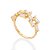 ANEL FOLHEADO A OURO COM ZIRCÔNIAS BAGUETE ROMMANEL 513441 - Imagem 2