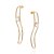 BRINCO OVAL FOLHEADO A OURO COM ZIRCÔNIAS. MED 5,9CM ROMMANEL 527233 - Imagem 1