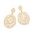 MAXI BRINCO FOLHEADO A OURO ARABESCOS. MED 6,9CM ROMMANEL 527244 - Imagem 1