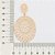 MAXI BRINCO FOLHEADO A OURO ARABESCOS. MED 6,9CM ROMMANEL 527244 - Imagem 3