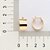 ARGOLA LISA FOLHEADO A OURO. MED 1,6CM ROMMANEL 527246 - Imagem 3