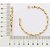 ARGOLA FOLHEADO A OURO ARO TORCIDO. MED 6,5CM ROMMANEL 527247 - Imagem 3