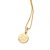 PINGENTE MEDALHA FOLHEADO A OURO ESPÍRITO SANTO. MED 2CM ROMMANEL 542768 - Imagem 2