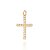 PINGENTE CRUZ FOLHEADO A OURO COM ZIRCÔNIAS. MED 3,5CM ROMMANEL 542775 - Imagem 1
