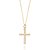 PINGENTE CRUZ FOLHEADO A OURO COM ZIRCÔNIAS. MED 3,5CM ROMMANEL 542775 - Imagem 2
