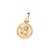 PINGENTE REDONDO FOLHEADO A OURO ANJO DA GUARDA. MED 2CM ROMMANEL 542778 - Imagem 1