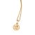 PINGENTE REDONDO FOLHEADO A OURO ANJO DA GUARDA. MED 2CM ROMMANEL 542778 - Imagem 2