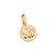 PINGENTE REDONDO FOLHEADO A OURO BATISMO. MED 2,0CM ROMMANEL 542782 - Imagem 1