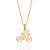 PINGENTE CICLISTA FOLHEADO A OURO. MED 2,3CM ROMMANEL 542786 - Imagem 2
