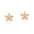 BRINCO ESTRELA FOLHEADO A OURO COM ZIRCÔNIAS. MED 0,50CM ROMMANEL 527251 - Imagem 2