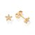 BRINCO ESTRELA FOLHEADO A OURO COM ZIRCÔNIAS. MED 0,50CM ROMMANEL 527251 - Imagem 1