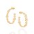 ARGOLA FOLHEADO A OURO INFINITO COM CORAÇÃO. MED 2,9CM ROMMANEL 527254 - Imagem 1