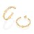ARGOLA FOLHEADO A OURO INFINITO COM CORAÇÃO. MED 2,9CM ROMMANEL 527254 - Imagem 2