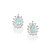 BRINCO PRATA 925 GOTA AZUL. MED 0,9CM ROMMANEL 820156 - Imagem 1