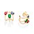 ARGOLA TRIPLA FOLHEADO A OURO COM CRISTAIS COLORIDOS. MED 2CM ROMMANEL 527252 - Imagem 2