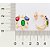 ARGOLA TRIPLA FOLHEADO A OURO COM CRISTAIS COLORIDOS. MED 2CM ROMMANEL 527252 - Imagem 3