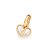PINGENTE CORAÇÃO FOLHEADO A OURO COM ZIRCÕNIAS. MED 1,70CM ROMMANEL 542804 - Imagem 1