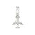 BERLOQUE PRATA 925 AVIÃO COM ZIRCÔNIAS. MED 2CM ROMMANEL 840076 - Imagem 1
