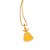 PINGENTE VESTIDO BELA FOLHEADO A OURO COM APLIQUE DE RESINA. MED 2,1CM ROMMANEL 542822 - Imagem 2