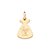 PINGENTE VESTIDO BELA FOLHEADO A OURO COM APLIQUE DE RESINA. MED 2,1CM ROMMANEL 542822 - Imagem 5