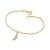PULSEIRA INFANTIL FOLHEADO A OURO SAPATO DA CINDERELA COM APLIQUE DE RESINA. MED 16CM ROMMANEL 552148 - Imagem 1