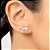 KIT BRINCOS PRATA 925 CONCHA COM ZIRCÔNIA ROMMANEL 820163 - Imagem 4